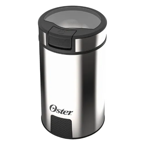 Moedor em aço inox redondo com tampa transparente