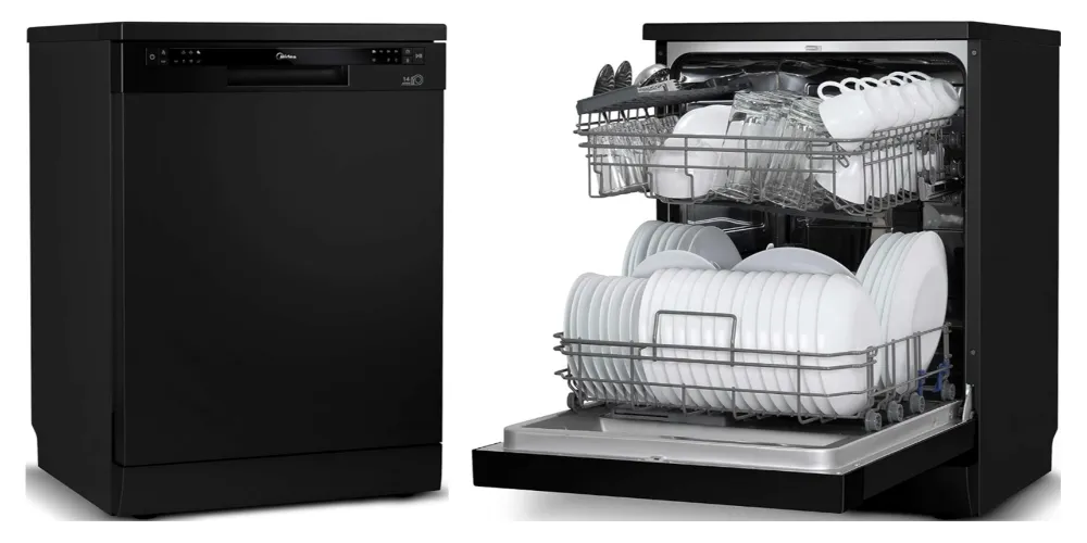 Lava louça 14 serviços grande e toda preta